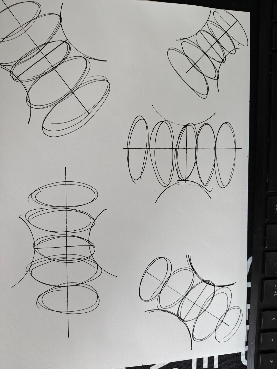 Funnels exercise with ellipses