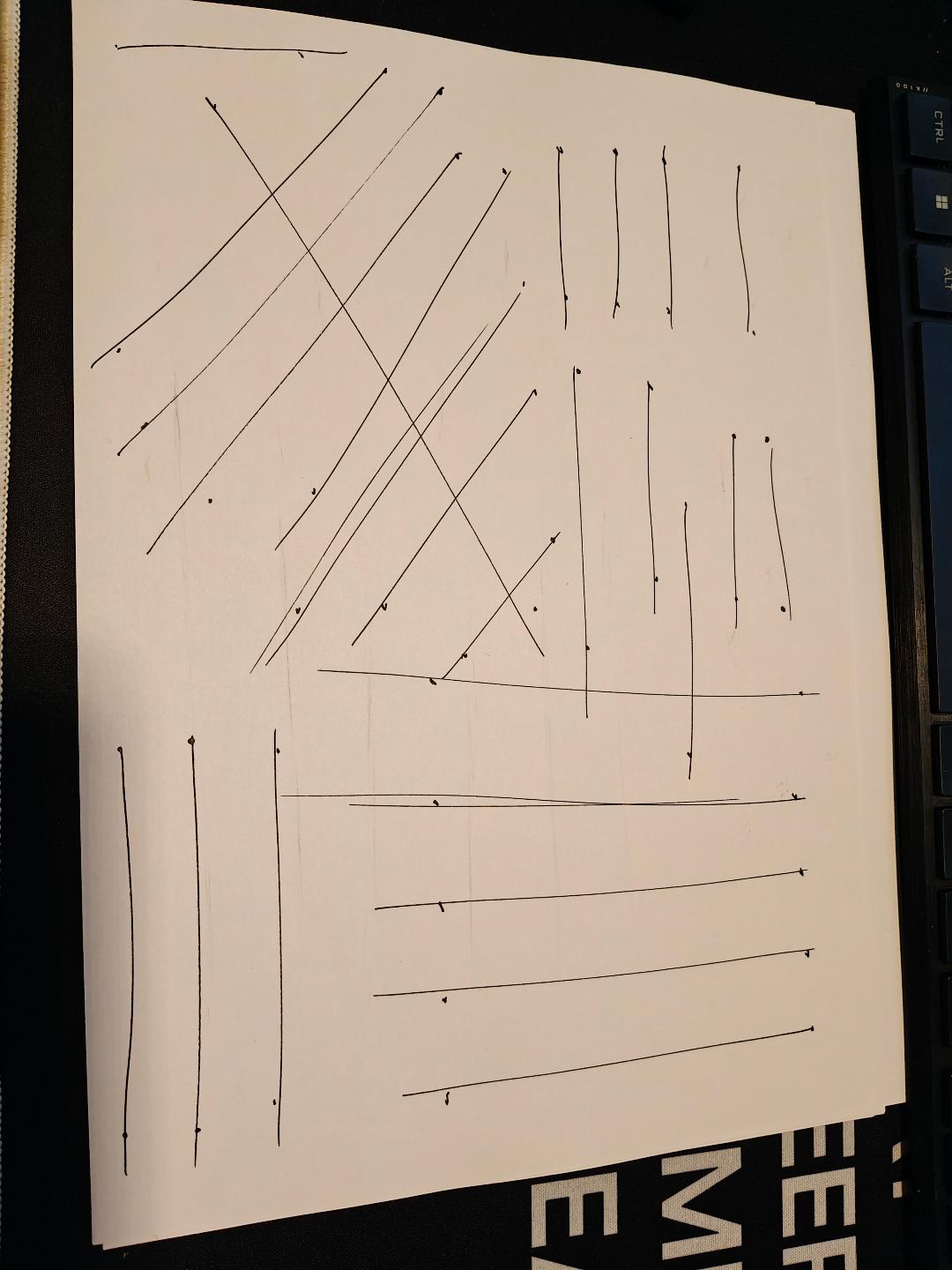 Ghosted Lines practice from Lesson One
