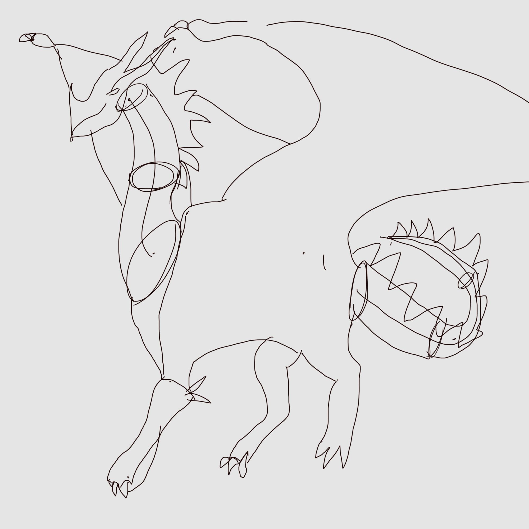 Behold, the beautiful creation of my fat hans! 